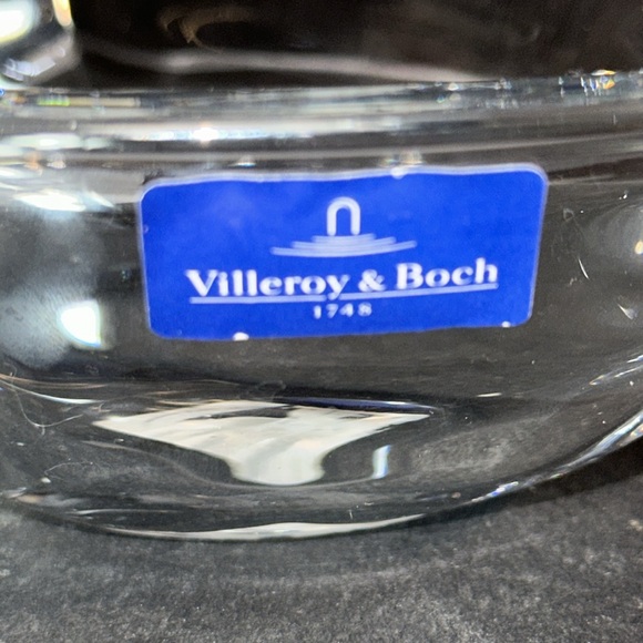 Villeroy & Boch Ice Floes 6” Glass Bowl Clear Germany - Picture 4 of 4